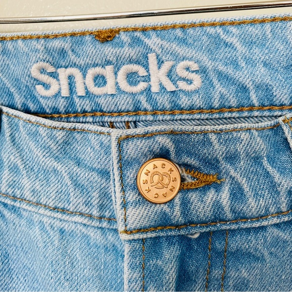 MOTHER Denim SNACKS High Waisted Twizzy Skimp Just A Nibble Light Wash Jeans 27 - Picture 6 of 15